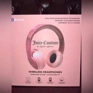 Juicy Couture Bluetooth wireless headphones